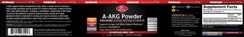 OL Olympian Labs Performance Sports Nutrition A-AKG Powder Unflavored - supplement