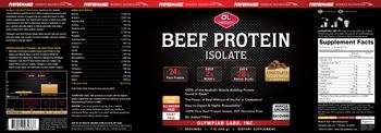 OL Olympian Labs Performance Sports Nutrition Beef Protein Isolate Chocolate - supplement