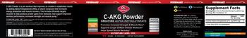 OL Olympian Labs Performance Sports Nutrition C-AKG Powder Unflavored - supplement