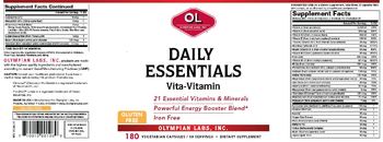 OL Olympian Labs Performance Sports Nutrition Daily Essentials - supplement