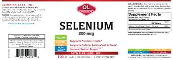 OL Olympian Labs Selenium 200 mcg - supplement