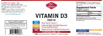 OL Olympian Labs Inc. Vitamin D3 3000 IU - supplement