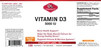 OL Olympian Labs Vitamin D3 5000 IU - supplement