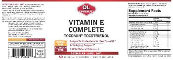 OL Olympian Labs Vitamin E Complete - supplement