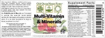 Old Ocean House Farms Multi-Vitamin & Minerals - supplement