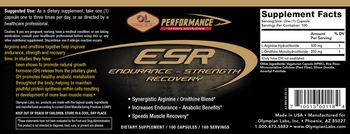 Olympian Labs, Inc. ESR - supplement