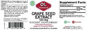 Olympian Labs, Inc. Grape Seed Extract 120 mg - supplement