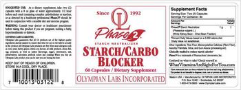 Olympian Labs Incorporated Starch/Carbo Blocker - supplement