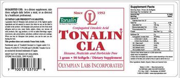 Olympian Labs Incorporated Tonalin CLA - supplement
