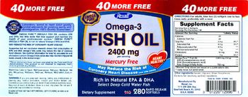 Omega Pure Omega-3 Fish Oil 2400 mg - supplement