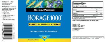OmegaWorks Borage 1000 - supplement