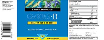 OmegaWorks Omega3 + D - supplement