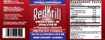OmegaWorks RedKrill - supplement
