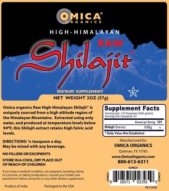 Omica Organics High-Himalayan Raw Shilajit - supplement