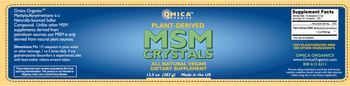 Omica Organics Plant-Derived MSM Crystals - 