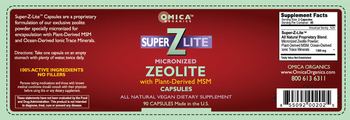 Omica Organics Super Z Lite Micronized Zeolite With Plant-Derived MSM Capsules - 