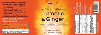 Omica Organics Turmeric & Ginger - supplement