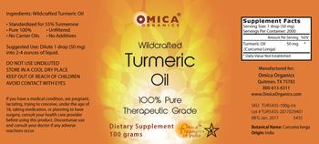 Omica Organics Wildcrafted Turmeric Oil - supplement