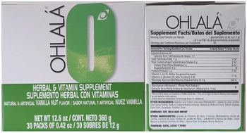 Omnilife Ohlala Vanilla Nut Flavor - herbal vitamin supplement