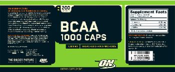 ON BCAA 1000 Caps 1,000 mg - supplement