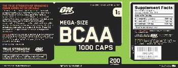 ON BCAA 1000 Caps - supplement