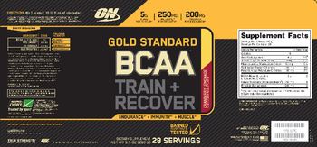 ON BCAA Train + Recover Cranberry Lemonade - supplement