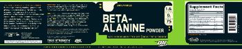 ON Beta-Alanine Powder Unflavored - supplement