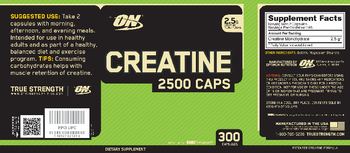 ON Creatine 2500 Caps - supplement