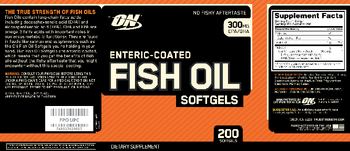 ON Enteric-Coated Fish Oil - supplement