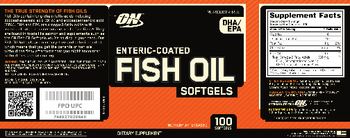 ON Enteric-Coated Fish Oil Softgels - supplement