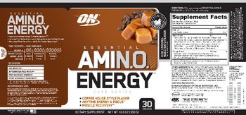 ON Essential Amin.0. Energy Iced Caramel Macchiato Flavor - supplement