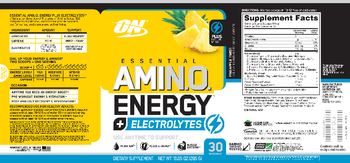 ON Essential AmiN.O. Energy + Electrolytes Pineapple Twist - supplement