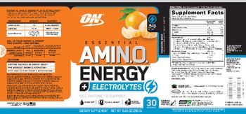 ON Essential AmiN.O. Energy + Electrolytes Tangerine Wave - supplement