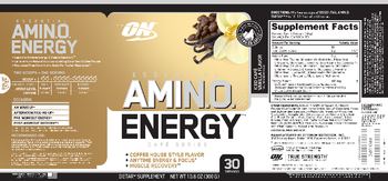 ON Essential AmiN.O. Energy Iced Cafe Vanilla Flavor - supplement