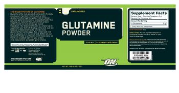 ON Glutamine Powder Unflavored - glutamine supplement