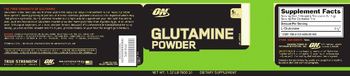 ON Glutamine Powder Unflavored - supplement