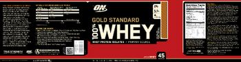 ON Gold Standard 100% Whey Chocolate Peanut Butter - 