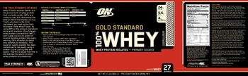 ON Gold Standard 100% Whey Cookies & Cream - protein powder drink mix