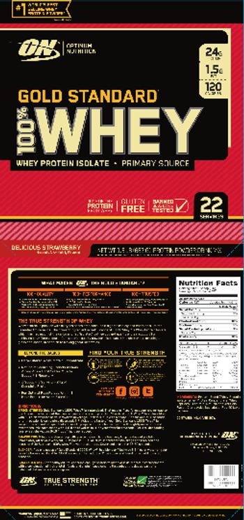 ON Gold Standard 100% Whey Delicious Strawberry - 