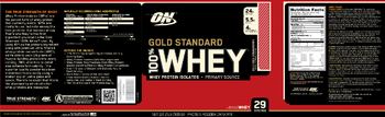 ON Gold Standard 100% Whey Delicious Strawberry - protein powder drink mix