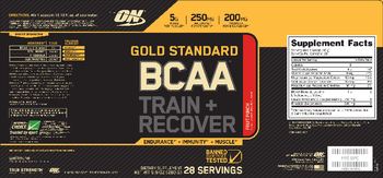 ON Gold Standard BCAA Train + Recover Fruit Punch - supplement