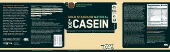 ON Gold Standard Natural 100% Casein Chocolate Creme - slowacting protein supplement