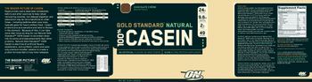 ON Gold Standard Natural 100% Casein Chocolate Creme - slowacting protein supplement