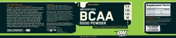 ON Instantized BCAA 5000 Powder - branched chain amino acid supplement