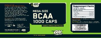 ON Mega-Size BCAA 1000 Caps - supplement