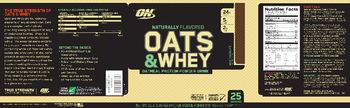 ON Oats & Whey Milk Chocolate - supplement