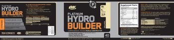 ON Platinum Hydro Builder Vanilla Bean - supplement