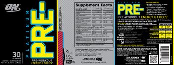 ON Platinum Pre-Superfruit Pomegranate, Blueberry, Acai - supplement