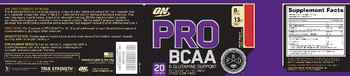 ON Pro BCAA & Glutamine Support Fruit Punch - supplement