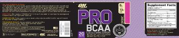 ON Pro BCAA Raspberry Lemonade - supplement